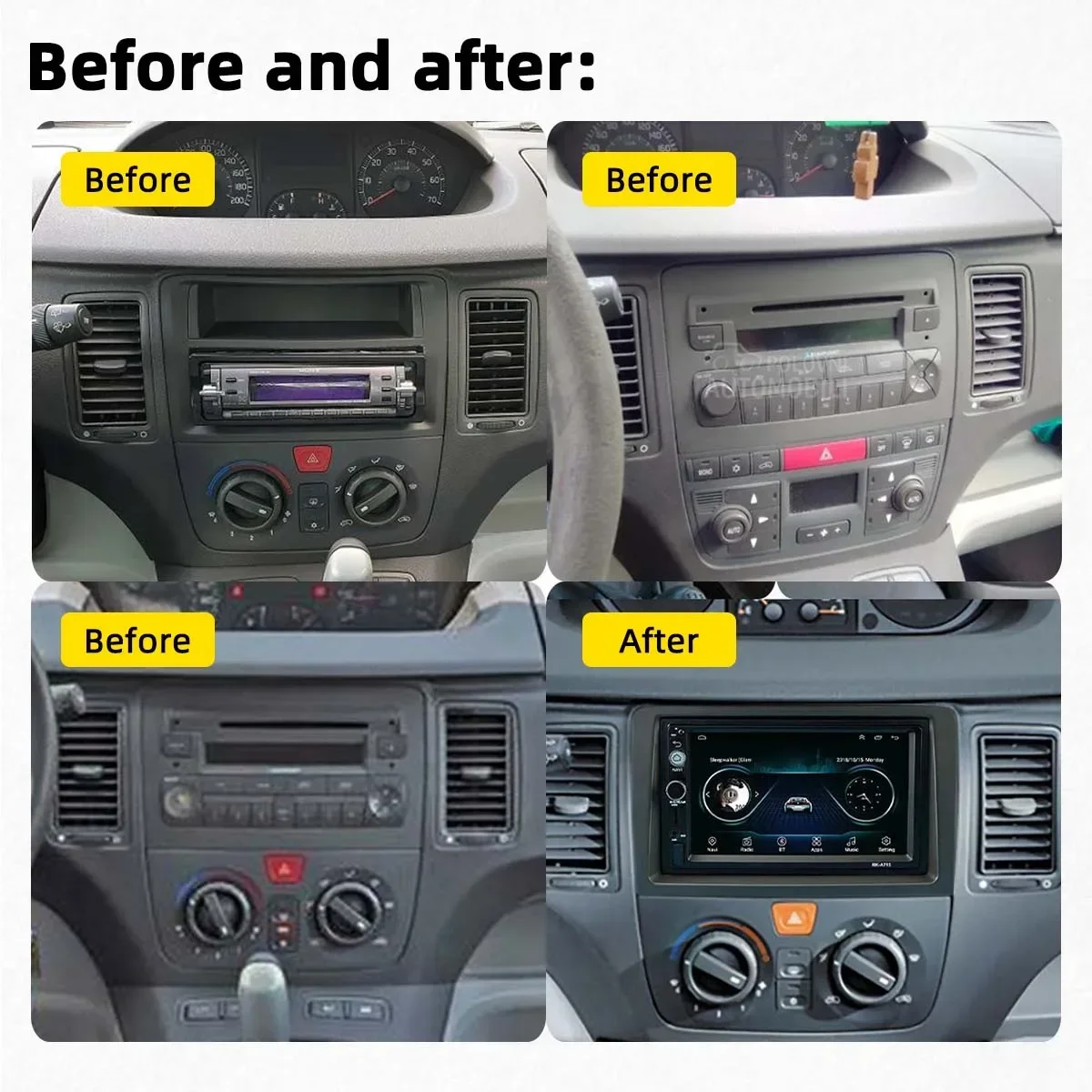 Para Fiat Idea Lancia Musa 2003-2008 2 Din Android Radio de coche reproductor Multimedia unidad principal Autoradio navegación GPS Carplay estéreo