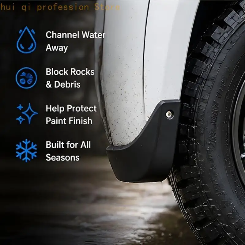 Vorderer und hinterer LKW-Schutz mit schwarzer ABS-Schmutzfängerabdeckung für Pickups H8WE – Detail 3