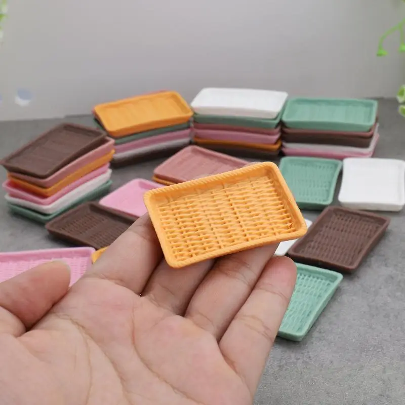 Ensemble de cuisine Miniature pour maison de poupée, 10 pièces, couverts de Simulation, assiette à pain et modèle de plat à Dessert, accessoires pour maison de poupée