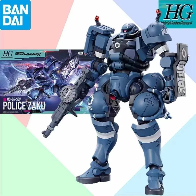 

Bandai В наличии HG 1/144 Оригинальный HG MSGG MS-06-SSP POLICE ZAKU Aninm, фигурка полного действия в сборе, модель игрушки, подарки для детей, набор
