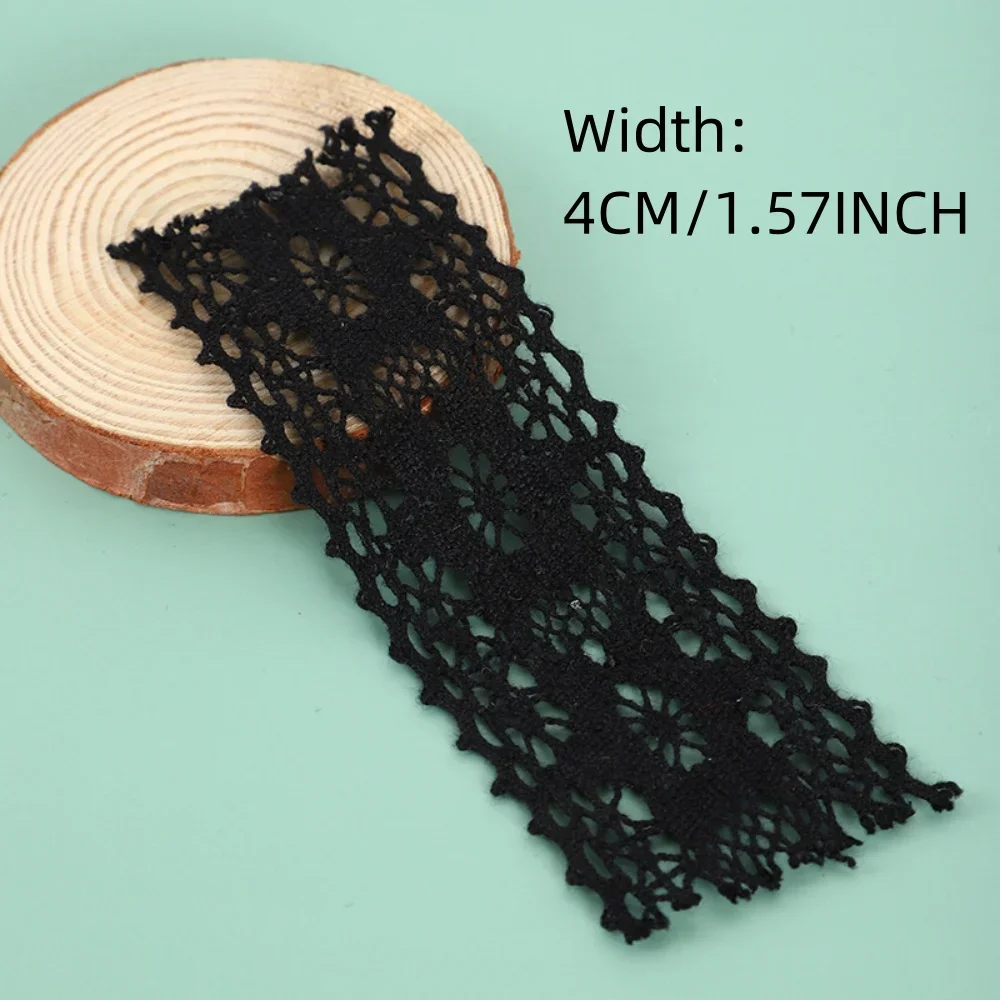 5/10 yards,black cotton lace fabric,DIY dress accessories,party wedding cards, home textiles, sofa, pillow, hair decoration lace