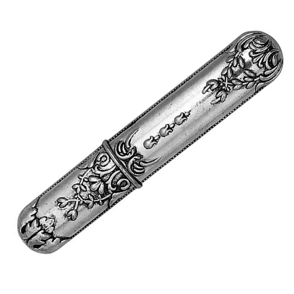 

Vintage Style Sewing Needle Storage Box Alloy Metal Durable 3D Pattern Needlework Holder For Embroidery Crafts Tidy Workspace
