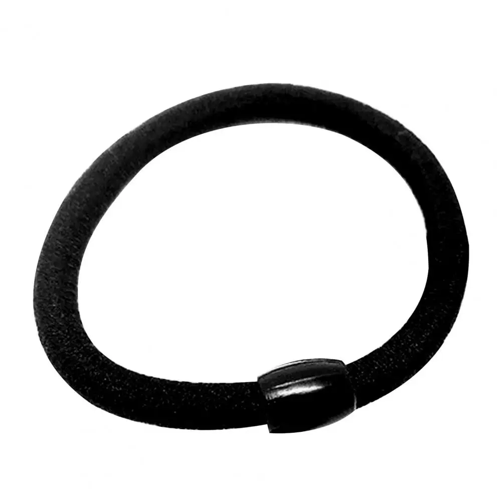 Practical Hair Ring Good Toughness Hair Accessories Durable Simple Black Girls Thin Thick Hair Ring