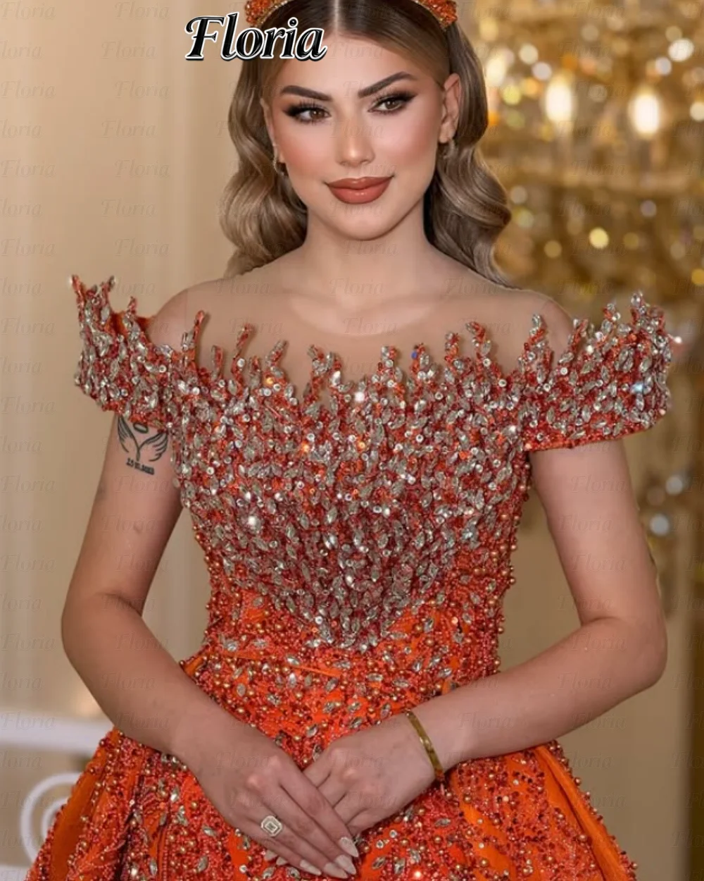 دبي مطرزة قبالة الكتف فساتين لحضور الحفلات الموسيقية حورية البحر مخصصة فساتين سهلة مع ذيل محكمة فستان سهرة 2026