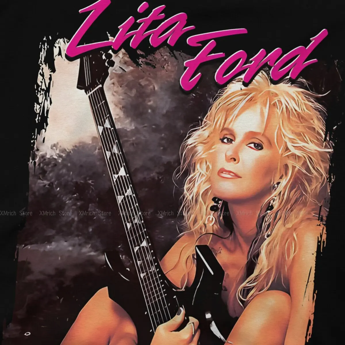 Lita Ford Man TShirt Lita Ford Y2K Distinctive T Shirt Original Sweatshirts Hipster