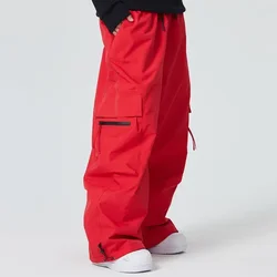Snowboard Pants 2025 New Ski Pants Women Men Waterproof Windproof Mountain Skiing Trousers Winter Loose Thermal Outdoor Sports