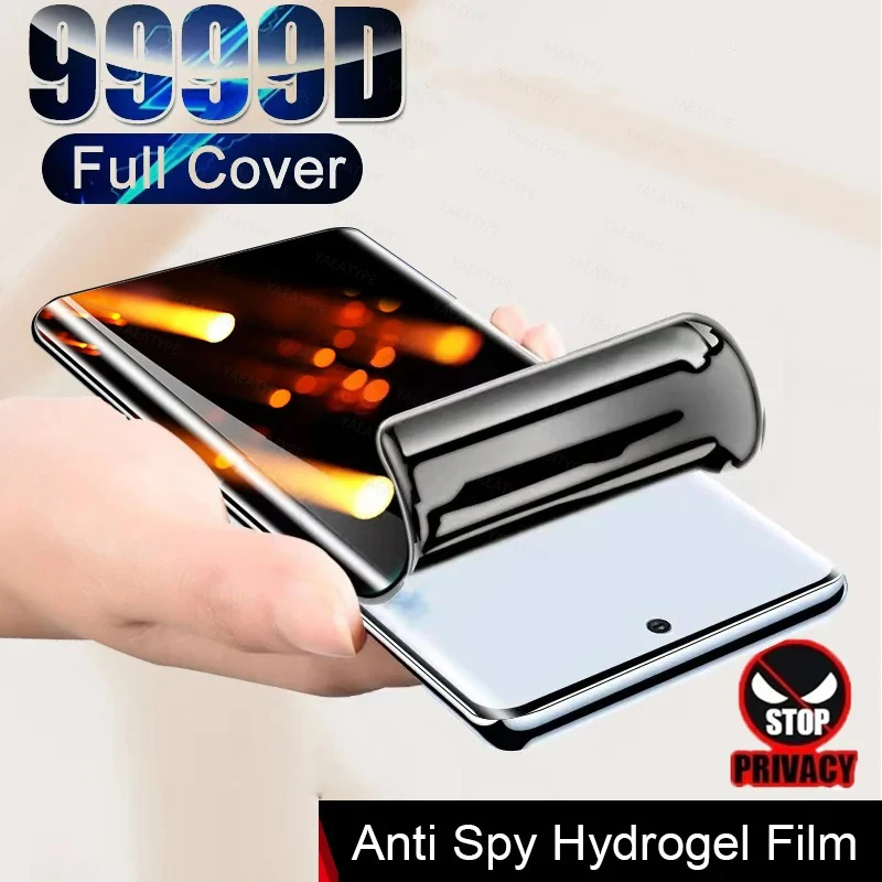 Privacy Hydrogel Film for Vivo Y21S Y01 Y55 Y70 Y11S Y21A Y20S Y21 X21S Y93S Y21G Z5 Y20A Screen Protector