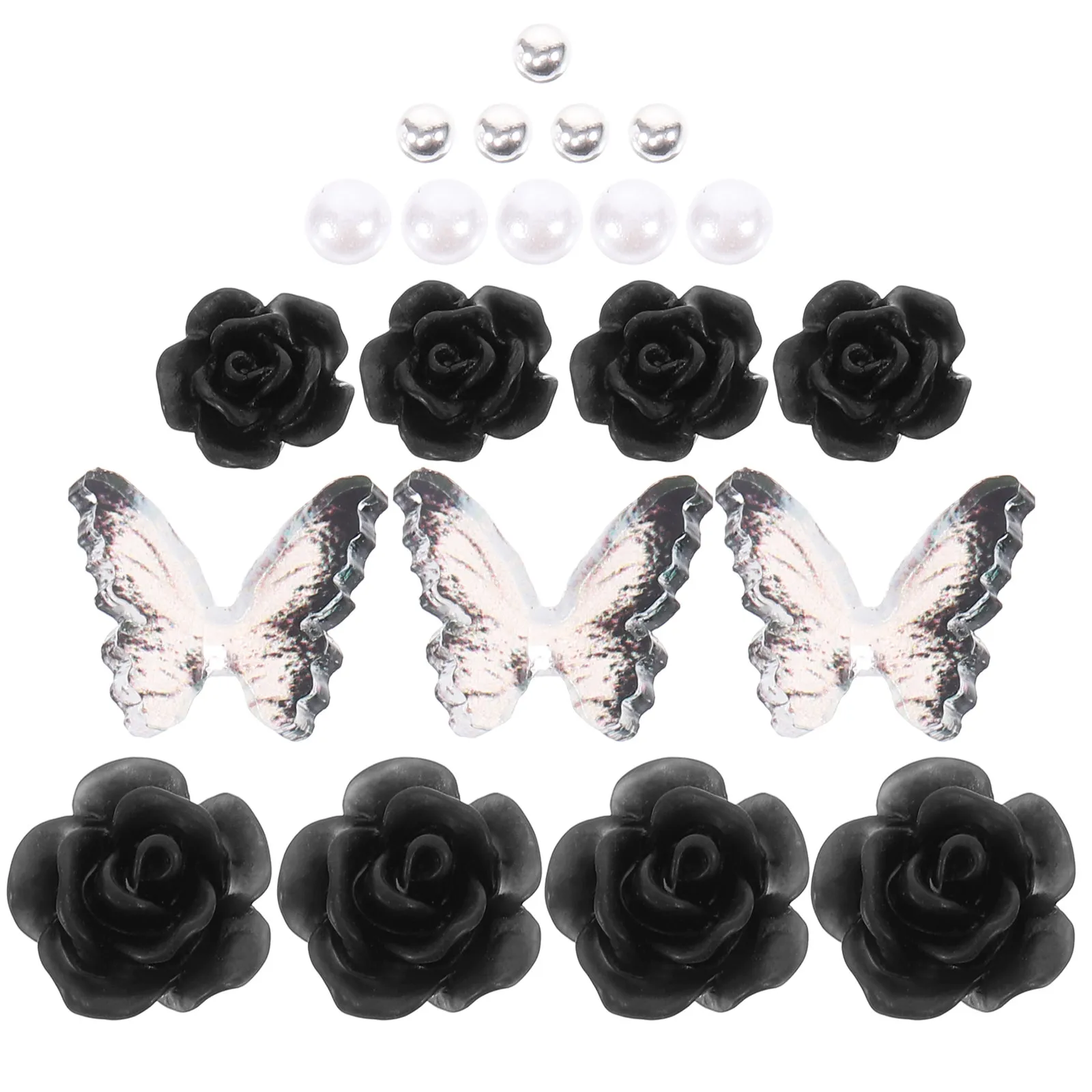 

2Sets Butterfly Nail Charms Raised Design Elegant Manicure Decorations Unique DIY Nail Art Gems for Women Nails Accessories
