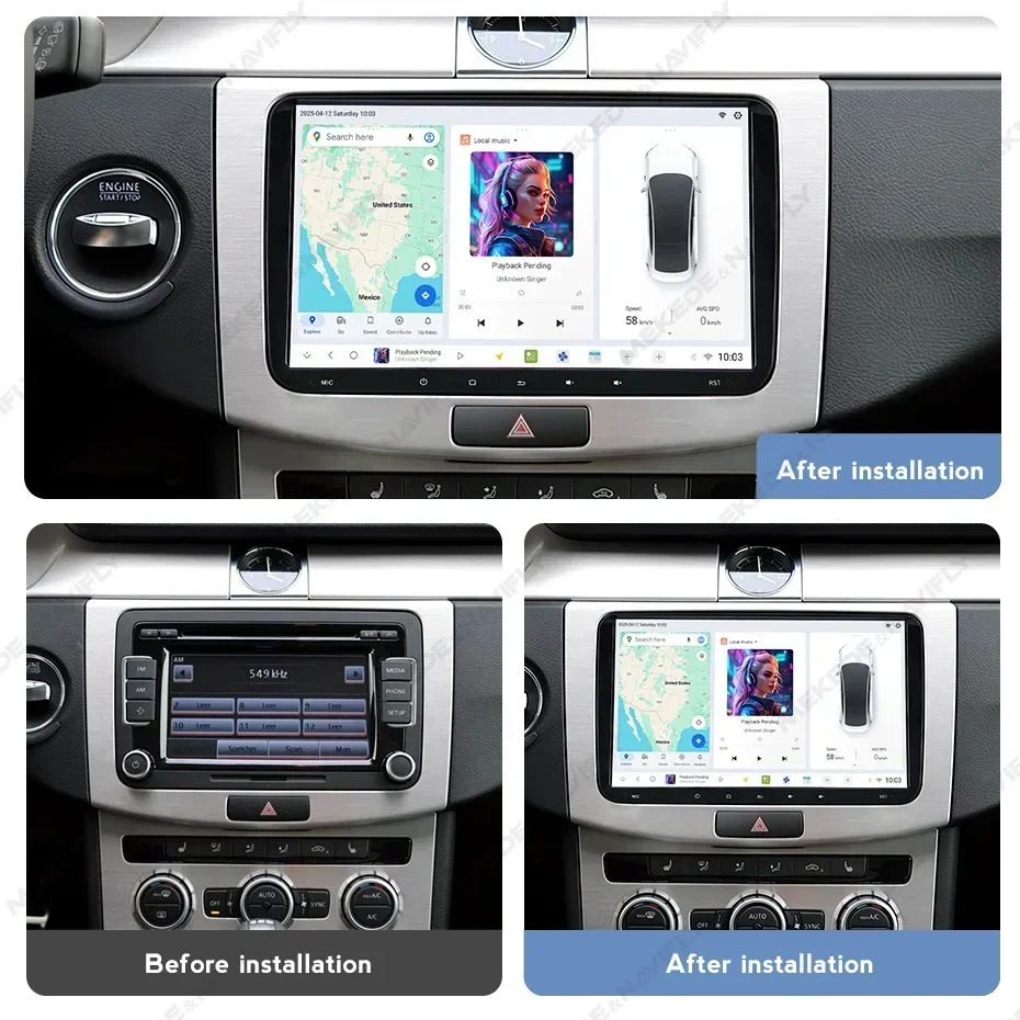 New DUDU7 Auto Head Unit A7870-888 Android Car-play for VW/Jetta/Glof/POLO/Passat/Bora/Magotan/Tiguan/Seat Car Audio OTA Update