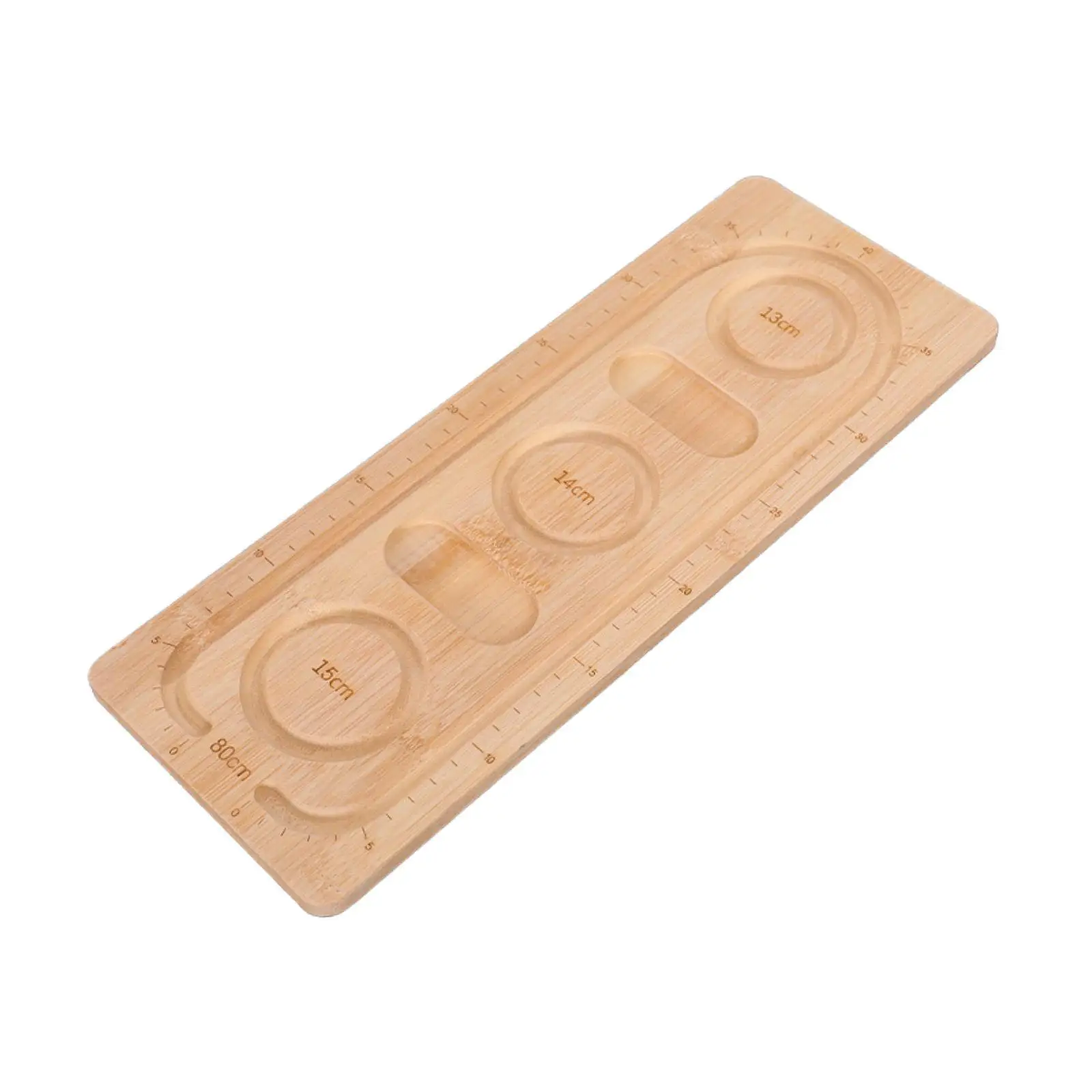 Beading Plate Portable Necklace Bracelet Tool Gift Organizer Tray Wooden Bead Board for Sorting DIY Pendants Ankles Enthusiasts