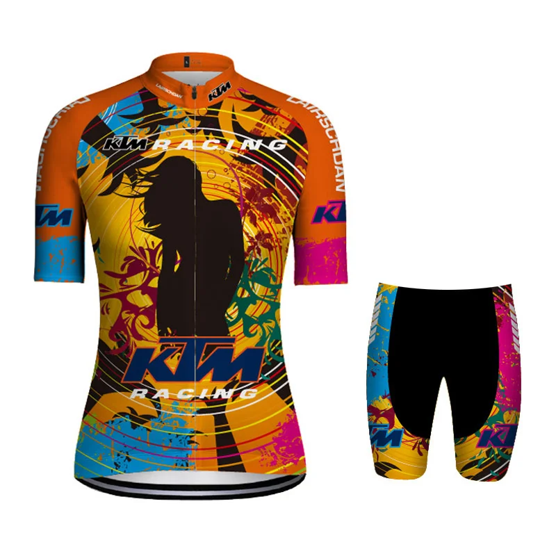 KTM فريق الدراجات جيرسي مجموعة الصيف تنفس الطريق دراجة البدلة ركوب موحدة الدراجة MTB الملابس الرياضية الجديدة الدراجات أطقم #6