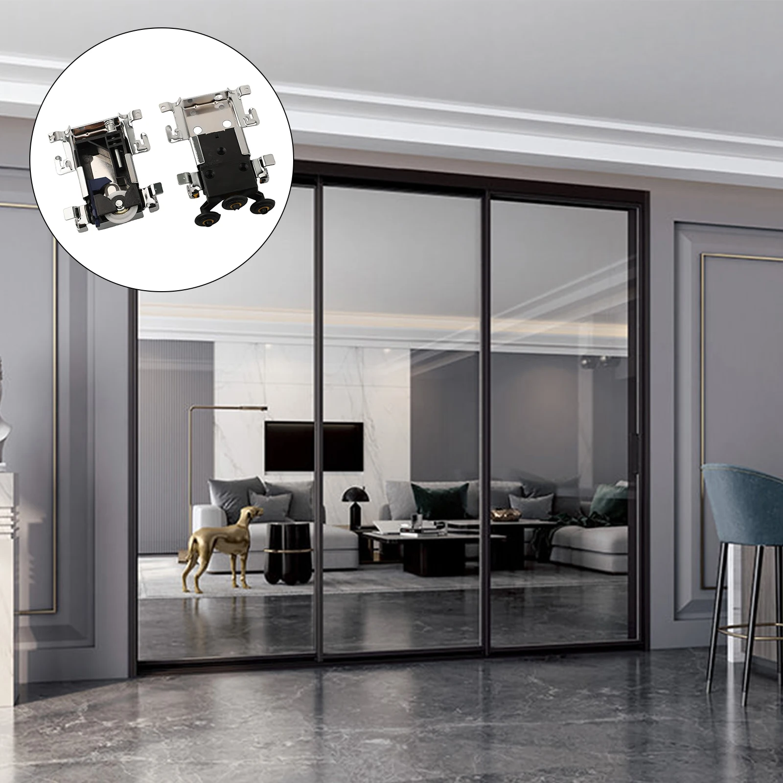 Robust Sliding Door Wheel System Easy Installation Roller As Shown Sliding Door Roller for versatile Door Compatibility