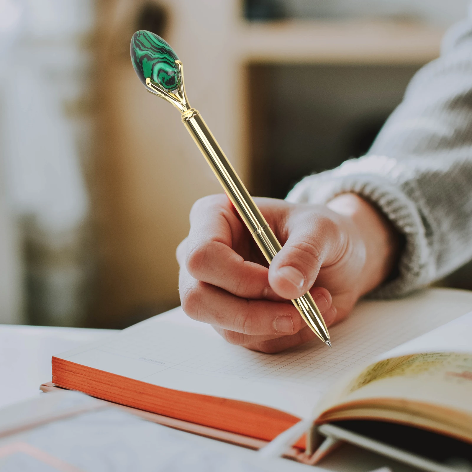 

Crystal Ballpoint Premium Smooth Ink Student Writing Pen Ergonomic Portable Daily Use Pen Cute Home Accessories