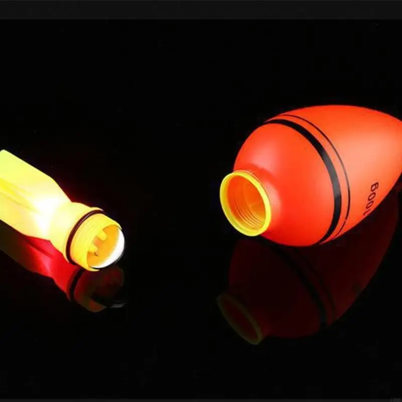 Low-Light Fishing Accessory Set, 2 Pack Plastic Night Float with Visible Tail and Bulb Body for Water Use Tasks JOME