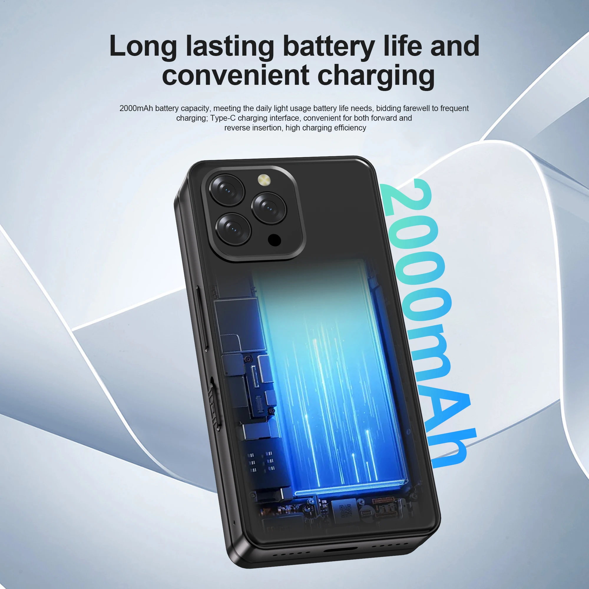 2026 جديد سيرفو 4G أندرويد المنزلق هاتف ذكي 2GB + 16GB 3.0 "HD شاشة انزلاق الهواتف المحمولة GPS كاميرات مزدوجة 2000mAh الهواتف الذكية #6