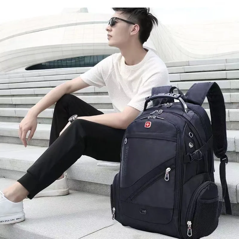 2024 Swissgear Waterproof Laptop Backpack Men Airplane Travel Backpack Women Oxford Rucksack Male School Bag Modern Mochila