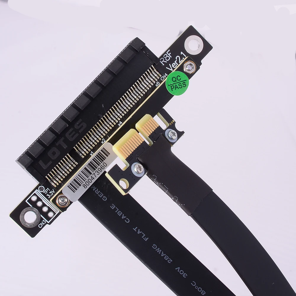 كابل تمديد ADT-Link PCIe 4.0 X1 إلى X8 بسرعة 16 جيجابت في الثانية كابل توسيع PCI Express لترقية أجهزة الكمبيوتر #5