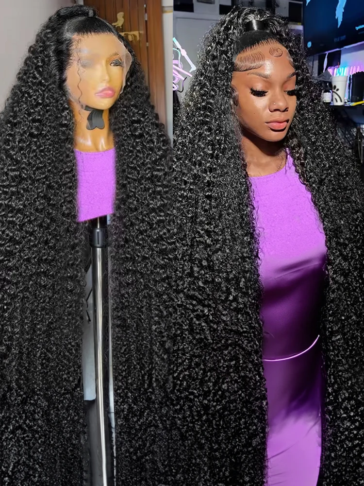 

13x6 HD Transparent Loose Deep Wave Lace Frontal Wig 40 Inch 13x4 Lace Front Wigs Curly Wear Go 7x5 Glueless Wig For Women 300%