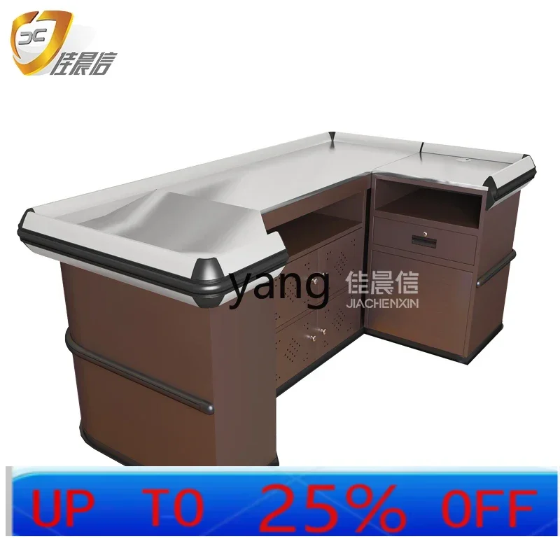 

CX supermarket steel cashier supermarket stainless steel counter