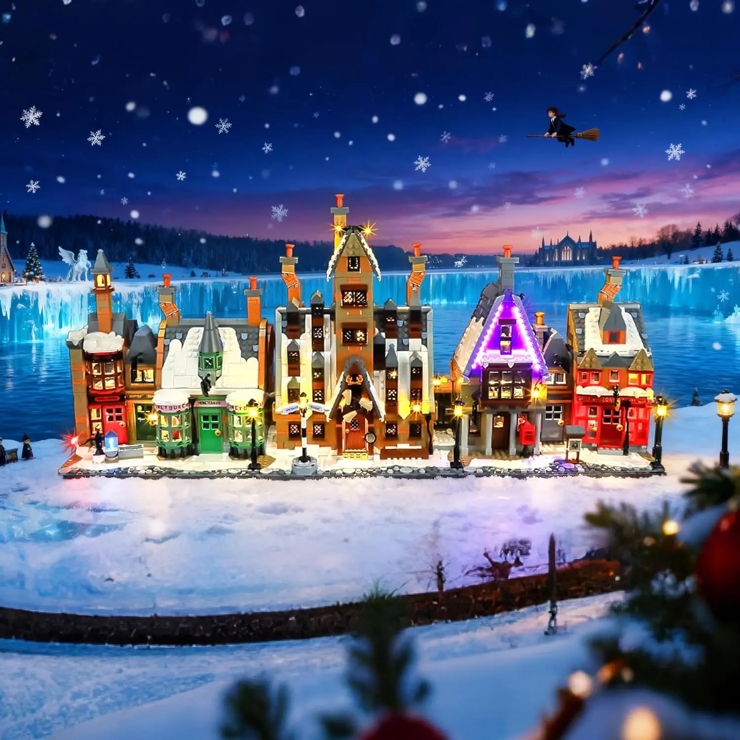 

Светодиодный светильник Hprosper 5 В для декоративной лампы Lego 76457 Harry Potter Hogsmeade с батарейным блоком (не включает строительные блоки Lego)