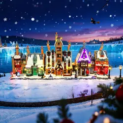 Hprosper 5V LED Light for Lego 76457 Harry Potter Hogsmeade Decorative Lamp With Battery Box (Not Include Lego Building Blocks)