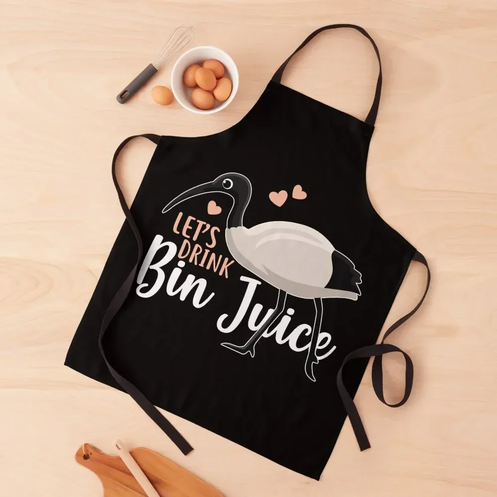 

Let's Drink Bin Juice Bin Chicken Apron Cute Kitchen Accessories Waterproof Apron