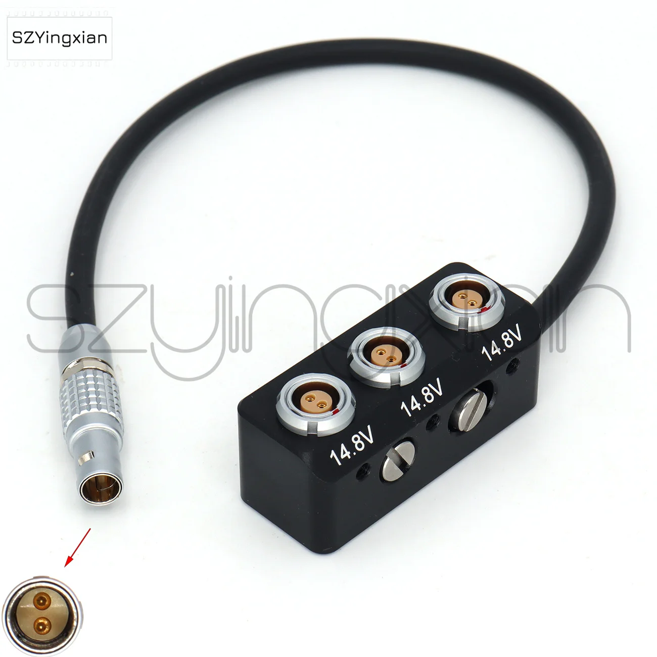 ARRI/SONY Camera 12V 0B 2Pin Power Distributor to 3*0B 2Pin Female  Power Expansion Port Power Distributor 1/4 