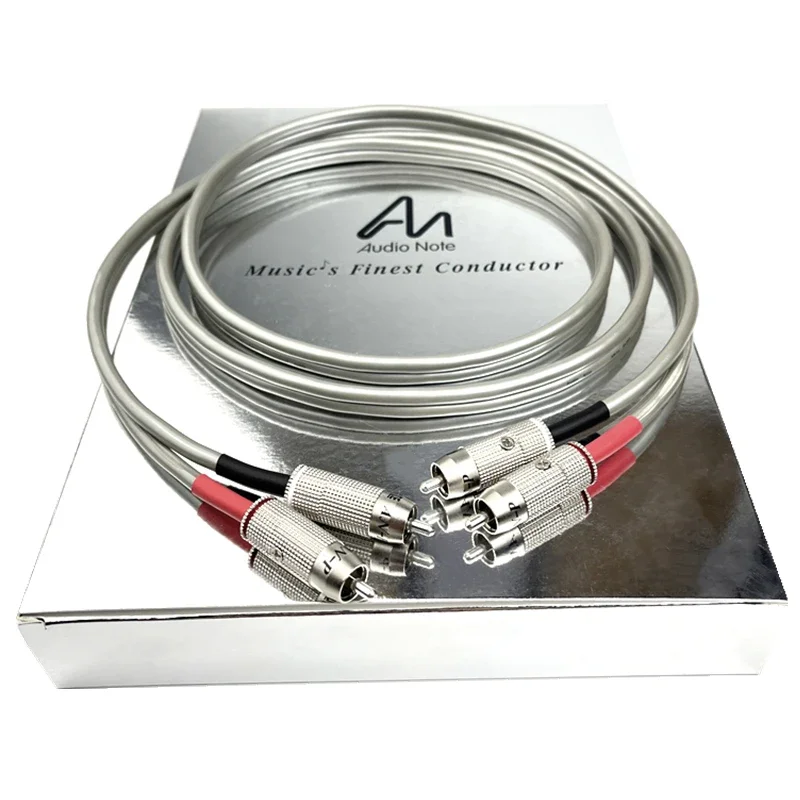 Audio Note AN-Vx HiFi RCA Cable Solid Silver 99.99% Interconnect Line with Box