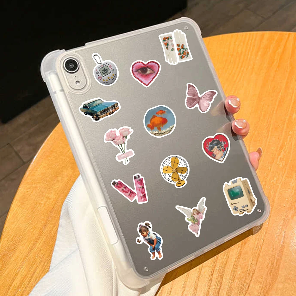 65pcs Y2K Ins Style Pink Girls Stickers Aesthetic Graffiti Decals For Kids Laptop Luggage Guitar Skateboard Fridge Phone Sticker