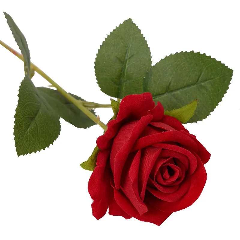 1/3/6 Piezas de Rosas Blancas Artificiales, Rosas de Terciopelo Falsas con Tallos Largos Flexibles para Bodas, Decoración del Hogar, Eventos y Fiestas