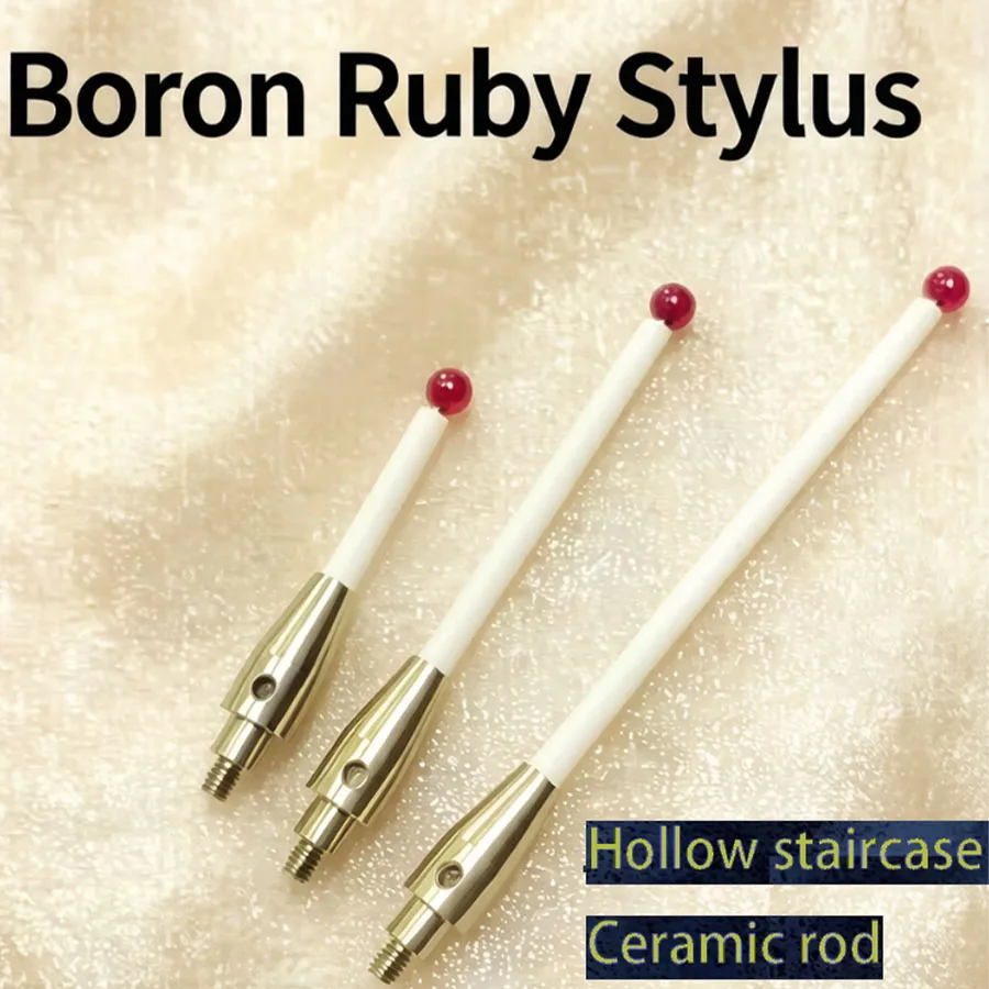 

CNC machine tool M4 threaded ceramic measuring probe with ruby ball, 6.0mm~50~75~100~150mm