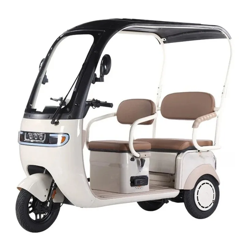 

Electric tricycle, double-row seats, canopy for the elderly