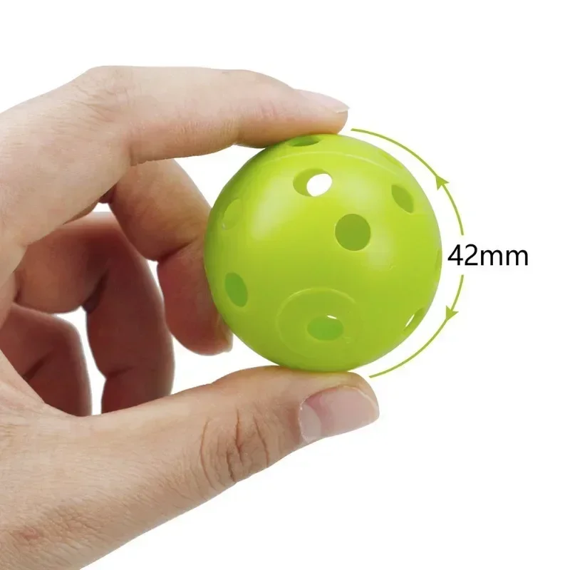 Hole golf Practice Ball 42mm26 hole injection molded pickleball Hole Ball Super soft outdoor practice Baseball