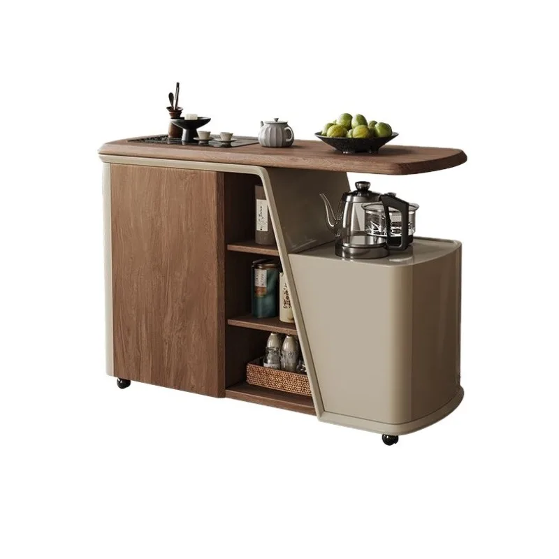 coffee table living room home modern medieval style tea making integrated movable Kung Fu tea table sofa tea table