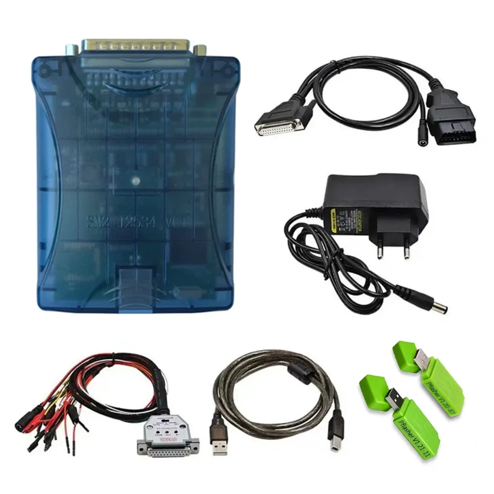 Full Set Engineer S-m2 Pro J2534 Vci Program Read&write 67 In 1 Obdii Tool Pcm flash