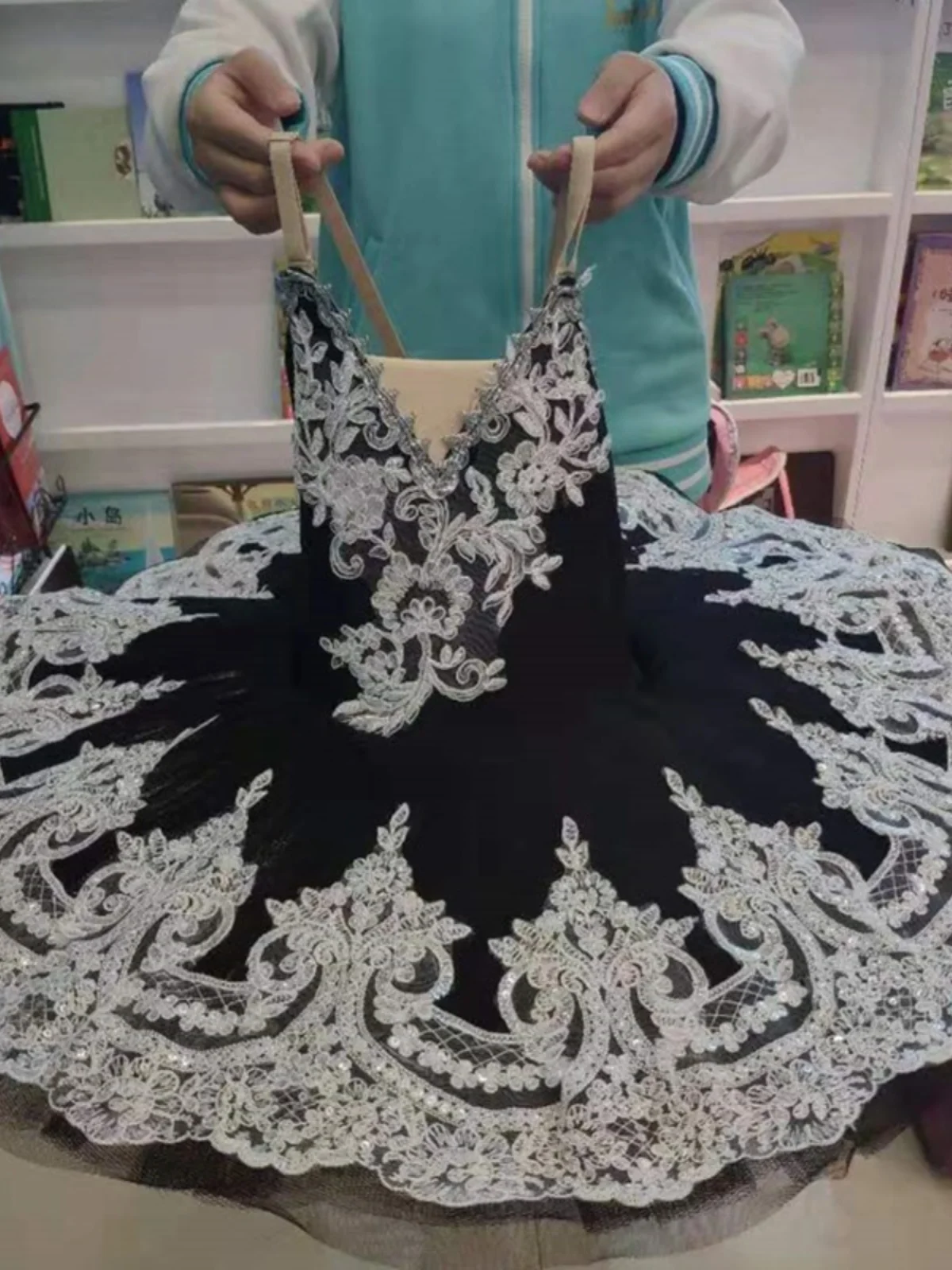 White Sequined Professional Ballet Tutu Women Adult Ballet Dress Girls Kids Stage Wear Swan Lake Dance Ballerina Costumes Wear