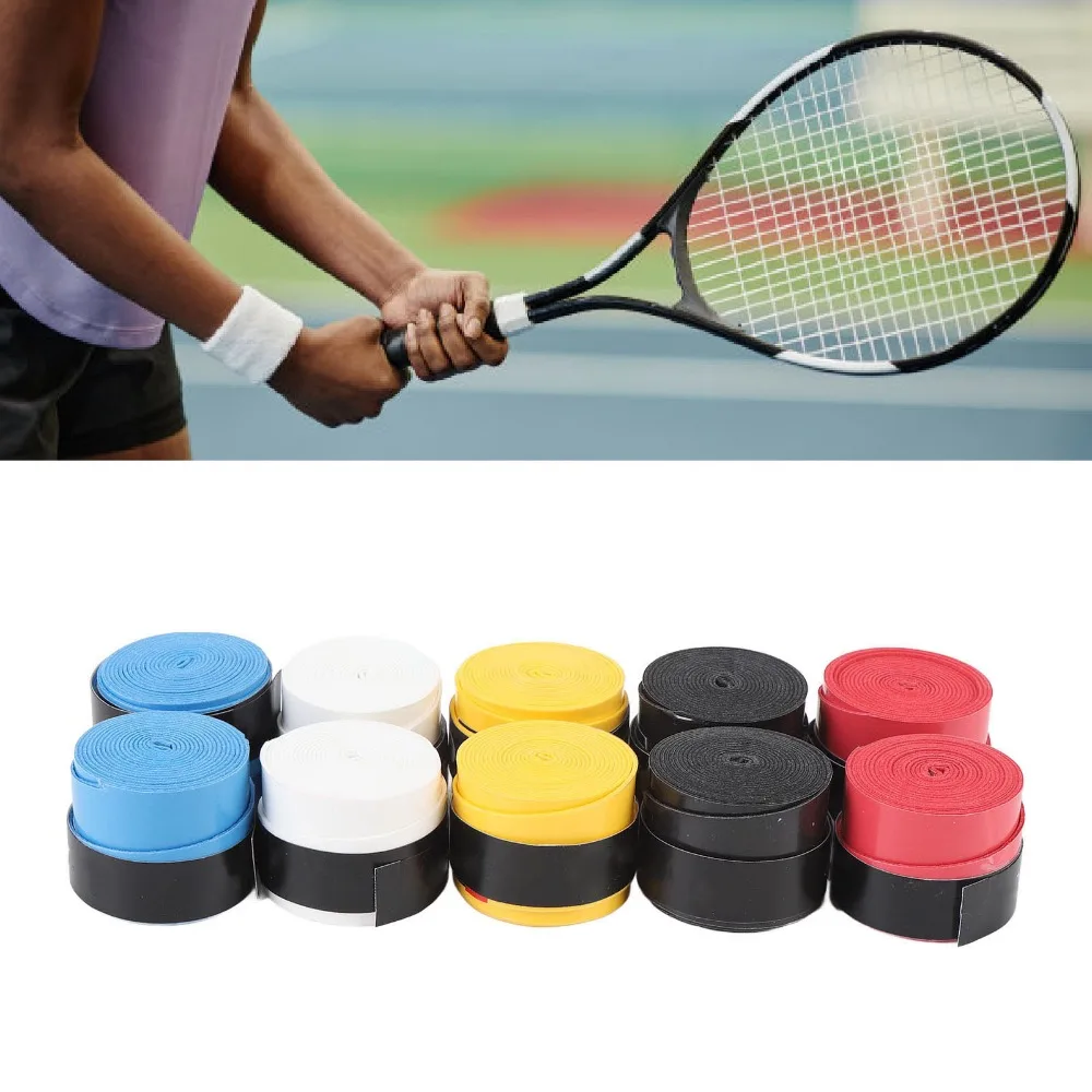 10pcs 110cm Length Racket Grip Tape PU Material Super Absorbent Handle Wrap High Performance Overgrip Tape For Sports Equipment