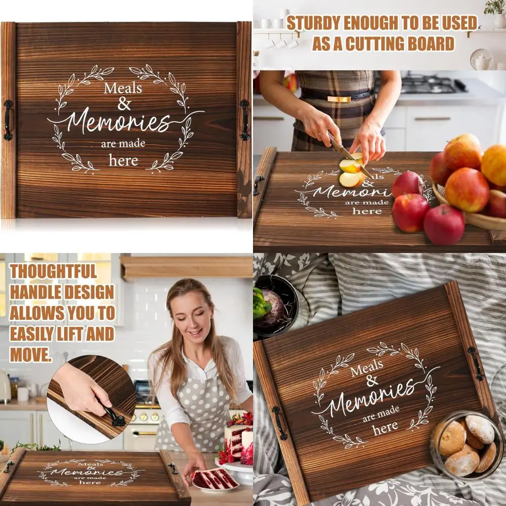 

Деревянная разделочная доска с ручками, 27,5x21,6 дюйма, верхняя крышка плиты для электрических и газовых горелок, использование крышки раковины