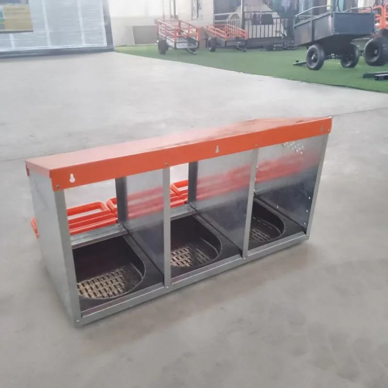 Galvanized Easy‑Clean Poultry Nesting Box, Egg Laying Compartment for Chicken and Duck, Home & Farm Use