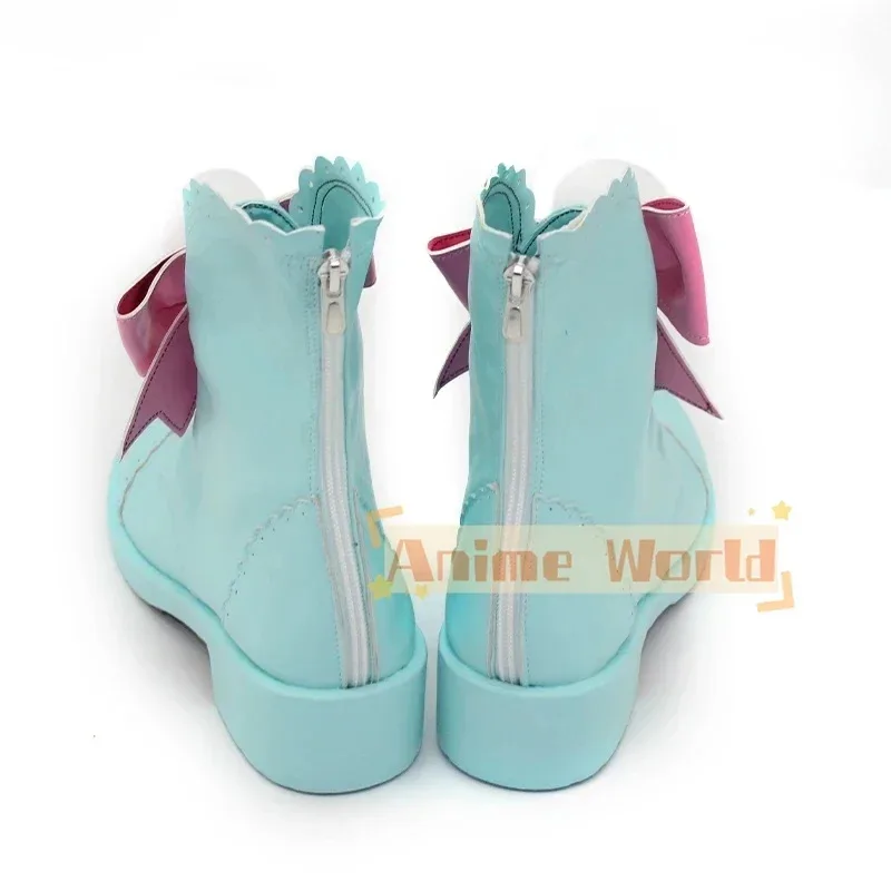 Epel 코스프레 신발 Twisted Wonderland White Rabbit Celebration in the Rose Kingdom PU 신발 파티 부츠 코스프레 맞춤 제작