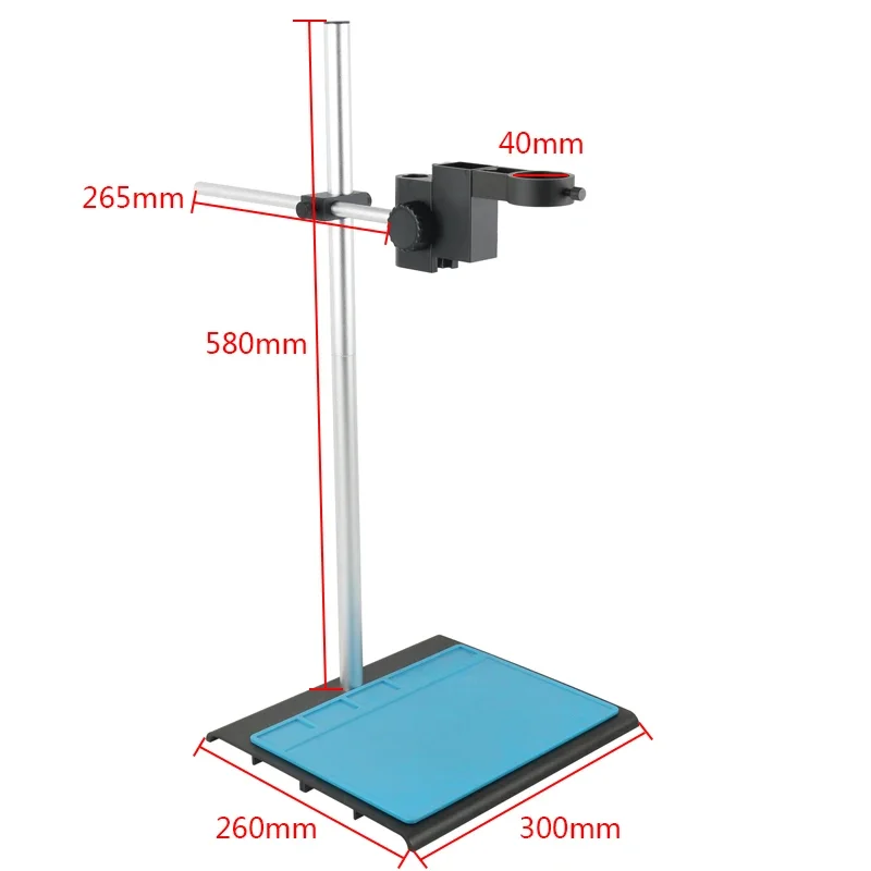 liga de aluminio ajustavel focando suporte suporte table stand mat para hdmi digital camera usb video microscope 42 mm 01