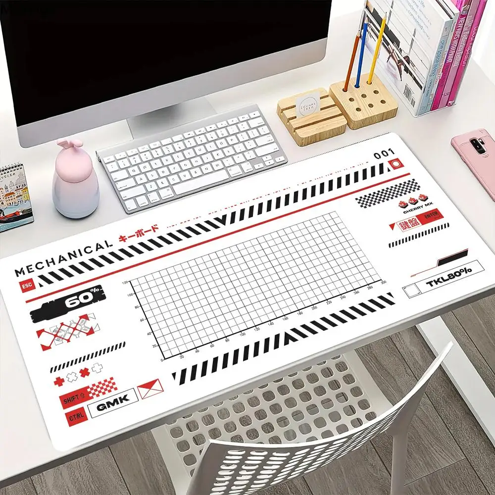 

900X400 крутой белый коврик для мыши, большой настольный коврик, вал механической клавиатуры, компьютерный коврик, фирменный резиновый замок, края, коврики для стола