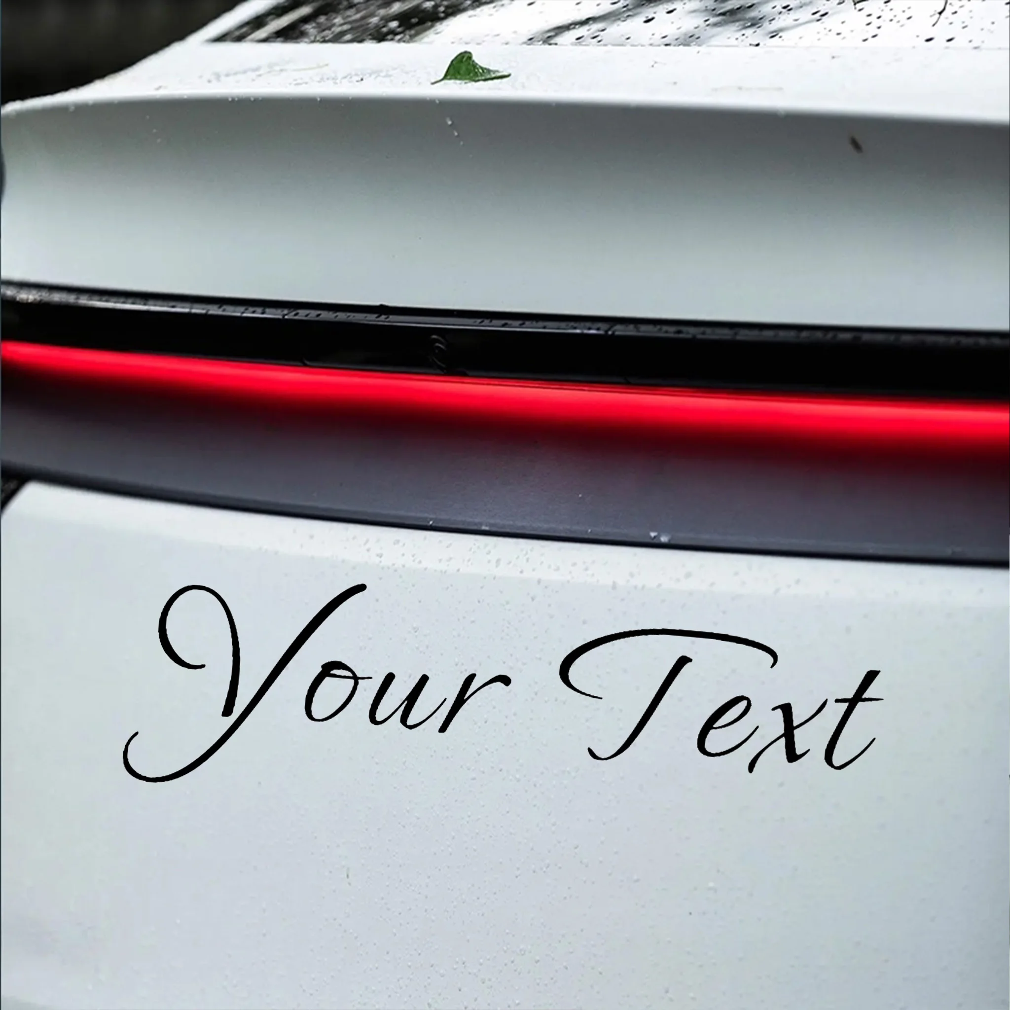 1 قطعة مخصص فقط النص ملصقات السيارات شخصية مقاوم للماء DIY بها بنفسك نافذة السيارات الوفير هود الزجاج الأمامي الخلفي شارات الفينيل