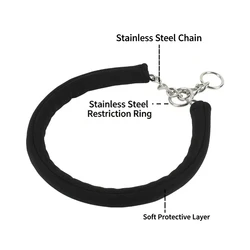 Collar de adiestramiento para perros con anilla en P y funda