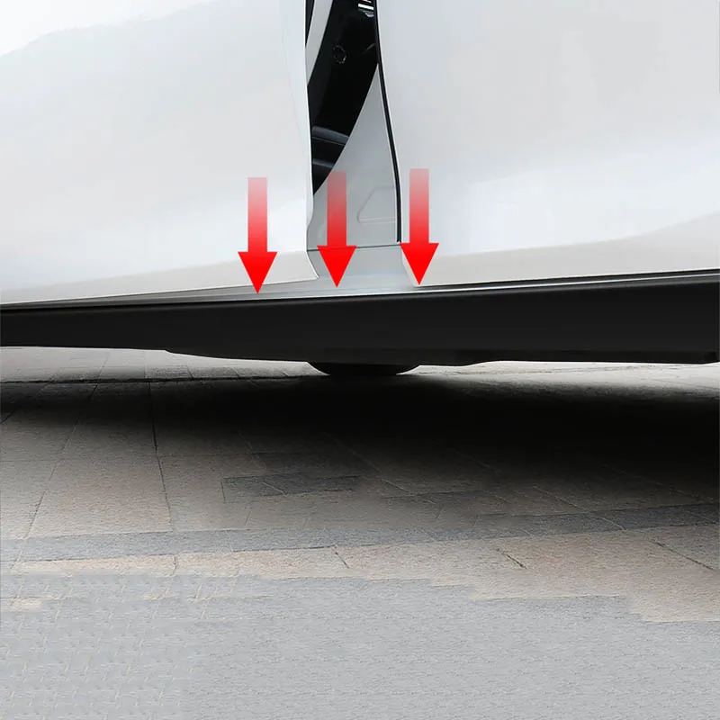 Faldones laterales universales para carrocería de coche, Protector de labios antiarañazos para pintura de coche, 4 puertas, accesorios para carrocería, 5/8/10cm