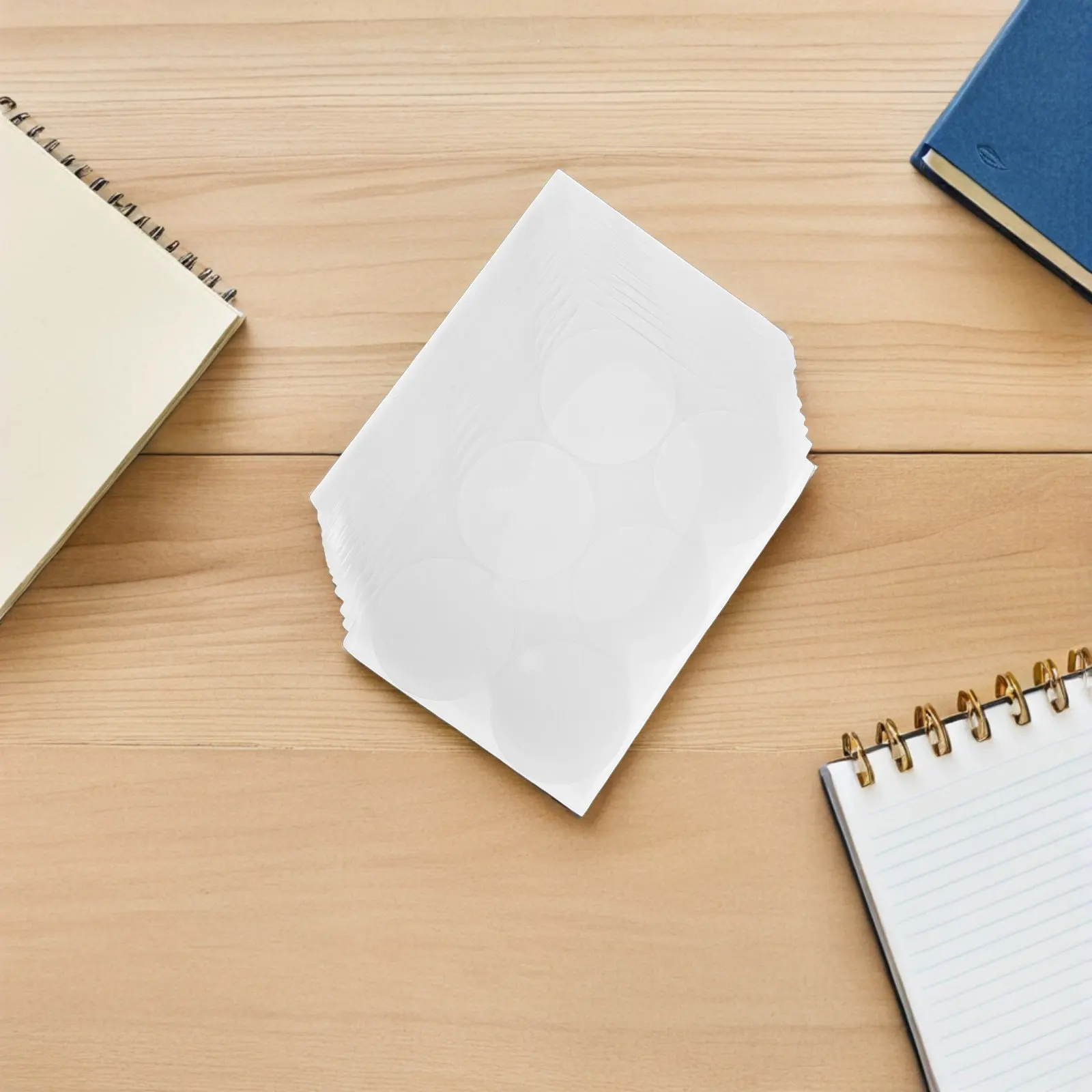 

50 Sheets White Round Stickers Writable Dot Labels Strong Adhesive Removable Food Prep Storage Office School Round Labels