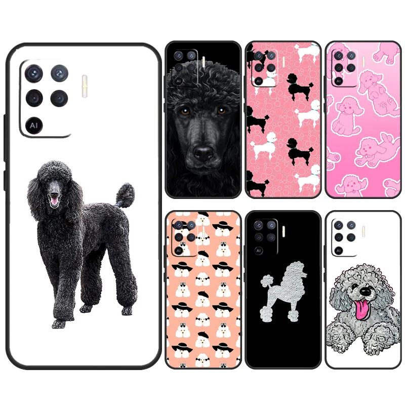 Poodle Dog For OPPO A74 A94 A54 A58 A78 A98 A16 A76 A96 A15 A17 A77 A5 A9 A52 A72 A79 A57S A53S Case