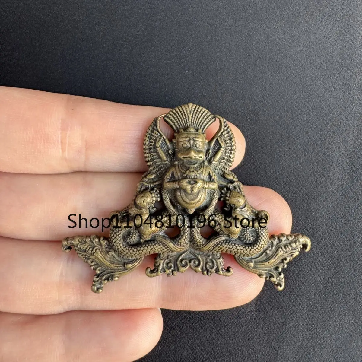 Tibetan  size as shown in the picture Seiko pendant brass Dapeng bird   Wenwan portable Dharma protector