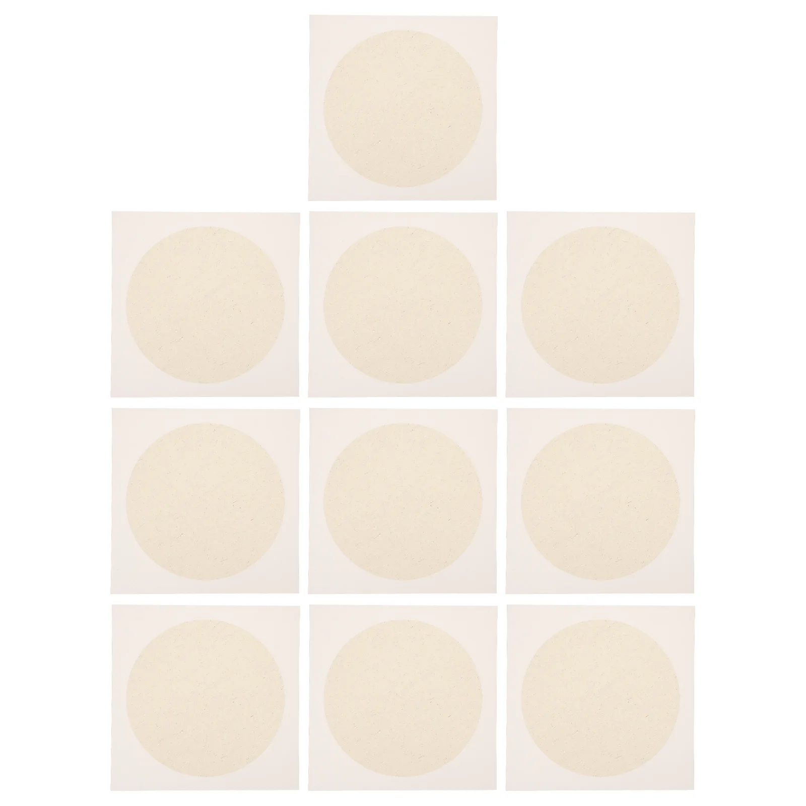 

1 Set Round Card Paper Thickened Chinese Art Papers Blank Painting Papers Calligraphy Paper for Chinese Painting Beginners