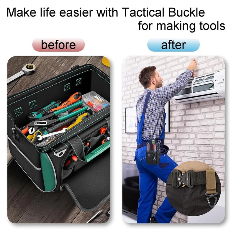 

WOWFU-2Pack 33 мм тактические пряжки, зажимы для ошейника для собак, рюкзака, замена ремня с пряжкой для багажа